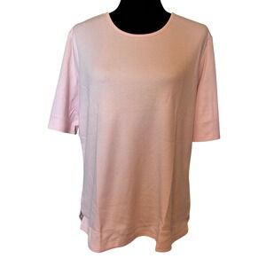 NWT The Tog Shop Soft Pink Short Sleeve Shirt Top size Large‎